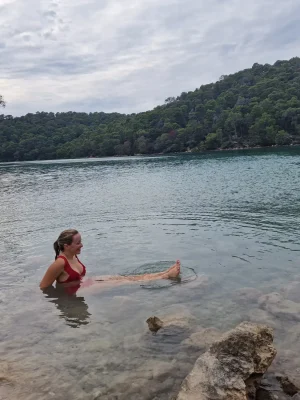 Enjoying the swim