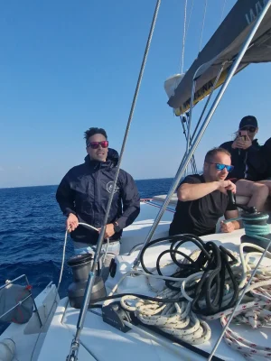 Sailing with friends